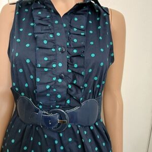 Bailey Blue Navy Polka Dot Dress
